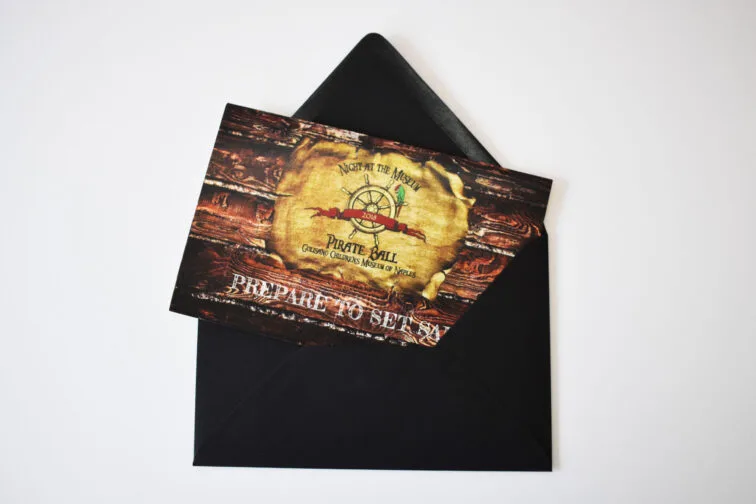 Children's Museum Pirate Invitation