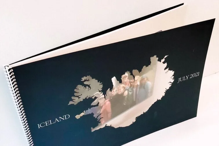 Custom Iceland Photo Book with Coil Binding