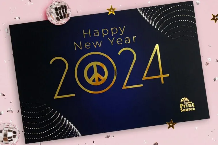 Naples Print Source New Year Postcard