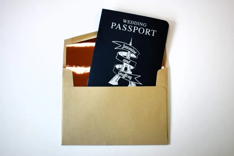 Wedding Passport Invitation