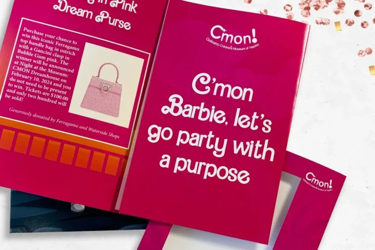 Childrens museum barbie invitation