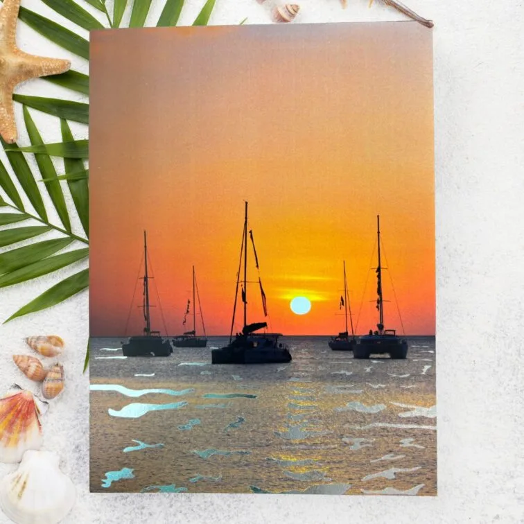 Metallic silver sunset photo Copy Copy