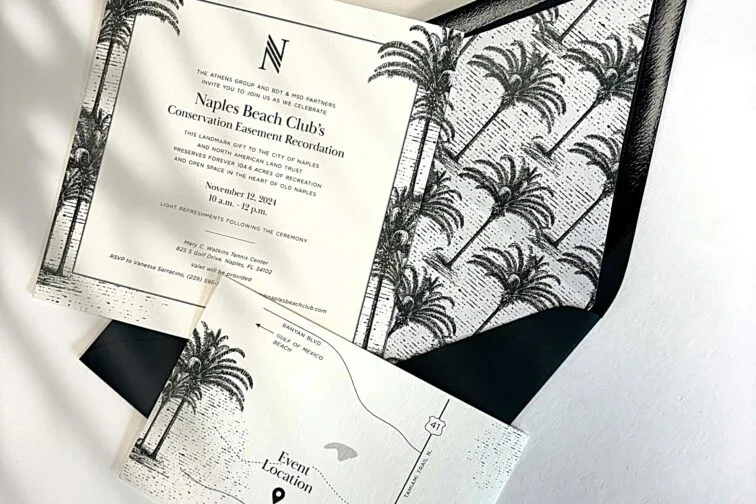 Naples beach club duplex invitation