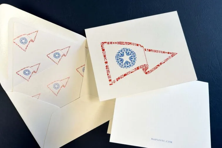 Naples yacht club matching notecard envelope liner Copy (2) Copy