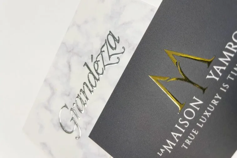 Raised foil business cards Copy