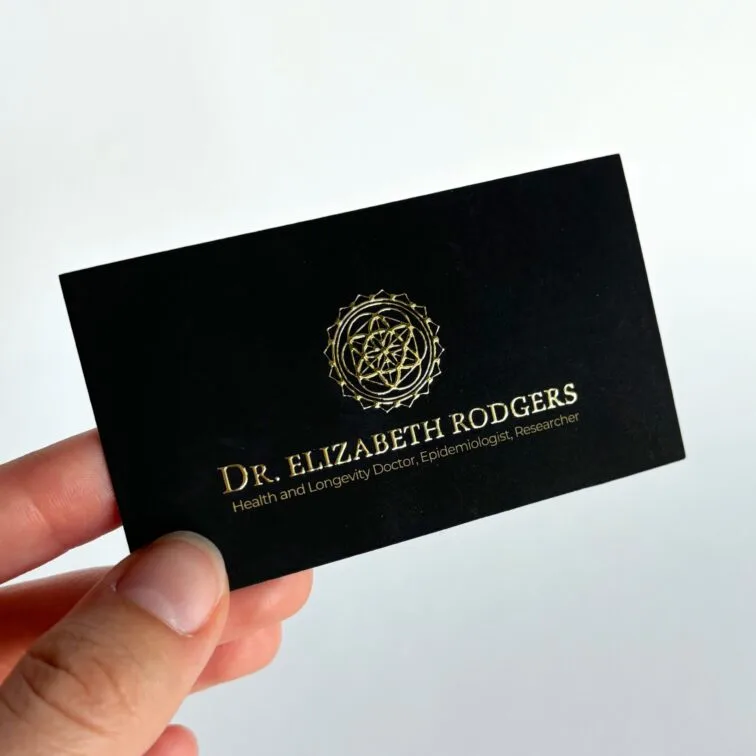 Raised metallic gold foil cards Copy