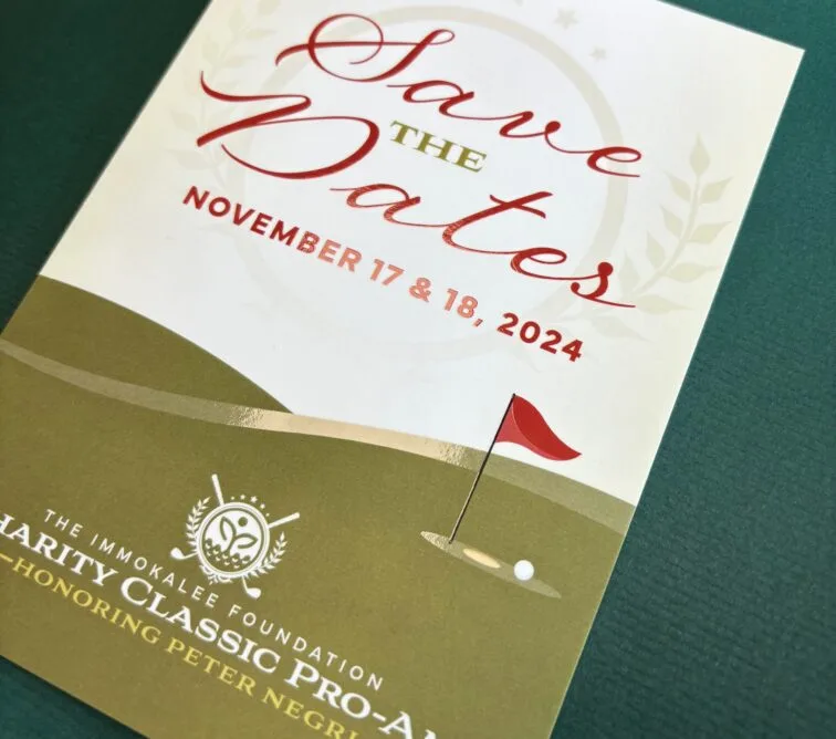 Save the date flat spot varnish