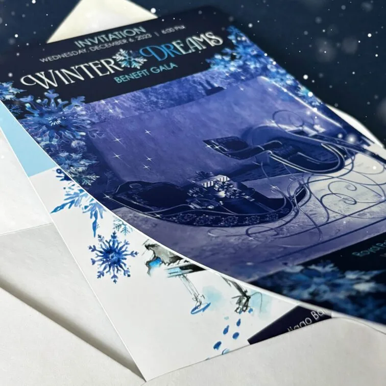 Winter dreams invitation