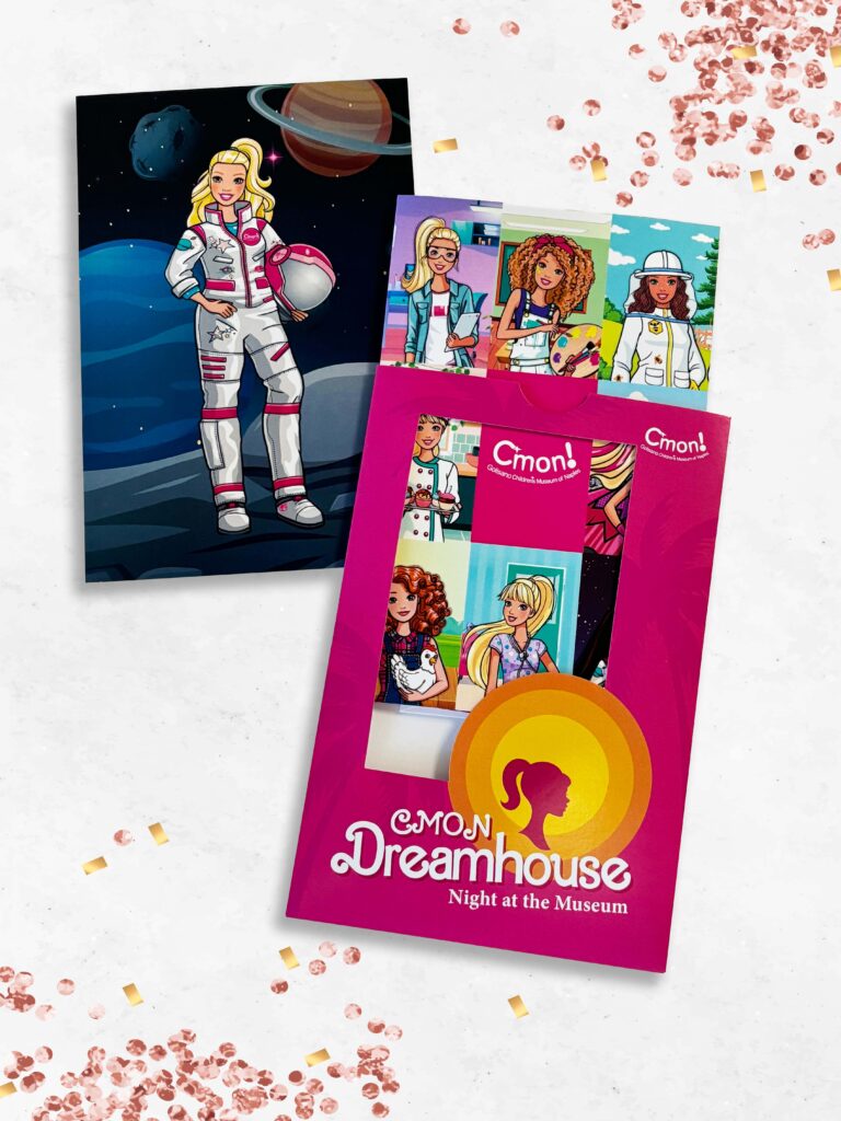Childrens museum barbie invitation