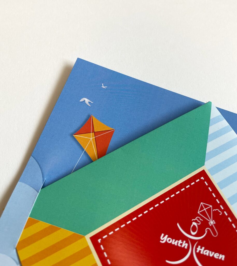 Kite shape invitation revised