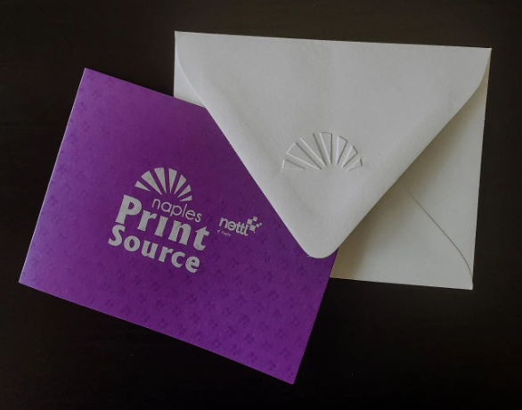 Nps spot varnish thank you card