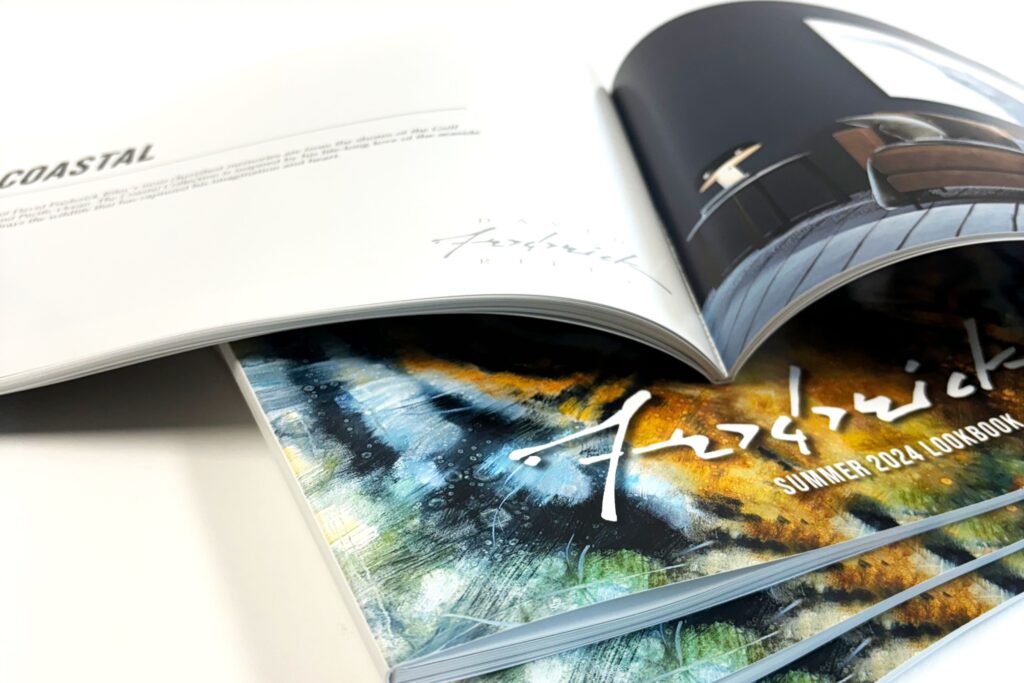 Perfect bound booklet spine