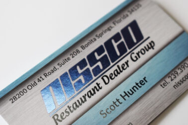 Nissco Digital Foil Business Card