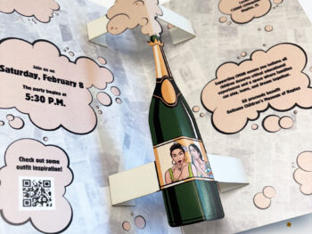 C'mon invitation pop up card