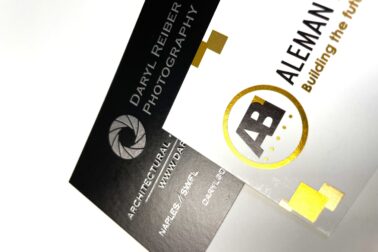 Digital foil business cards Copy