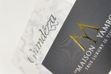 Raised foil business cards Copy