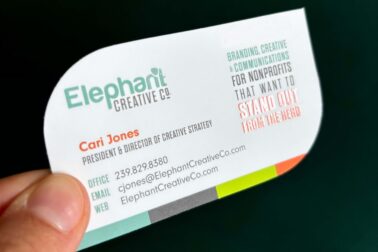 Spot varnish soft touch round corners